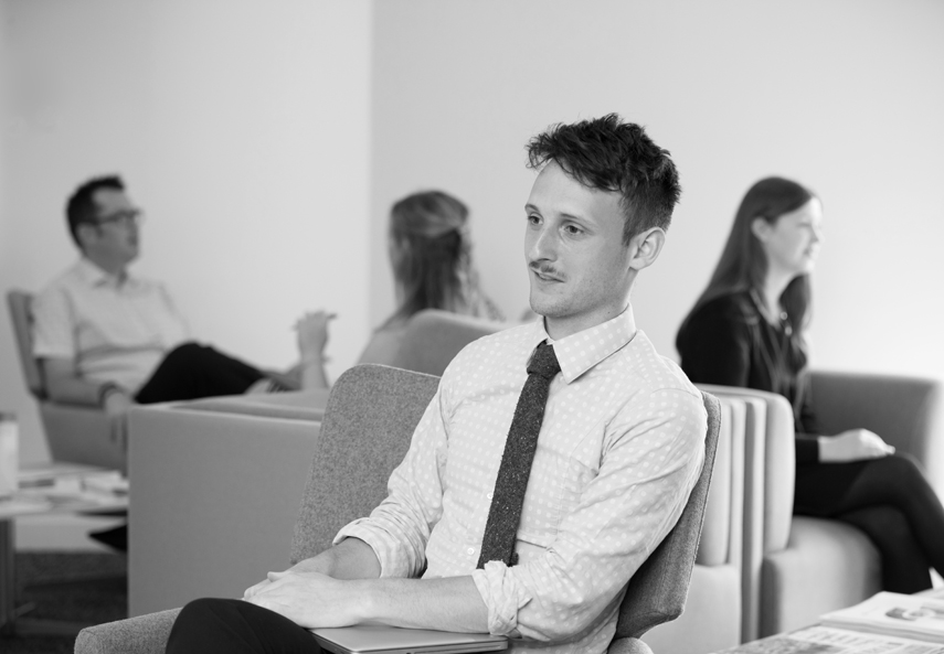 London based photographer for relaxed natural staff interaction shots in the office